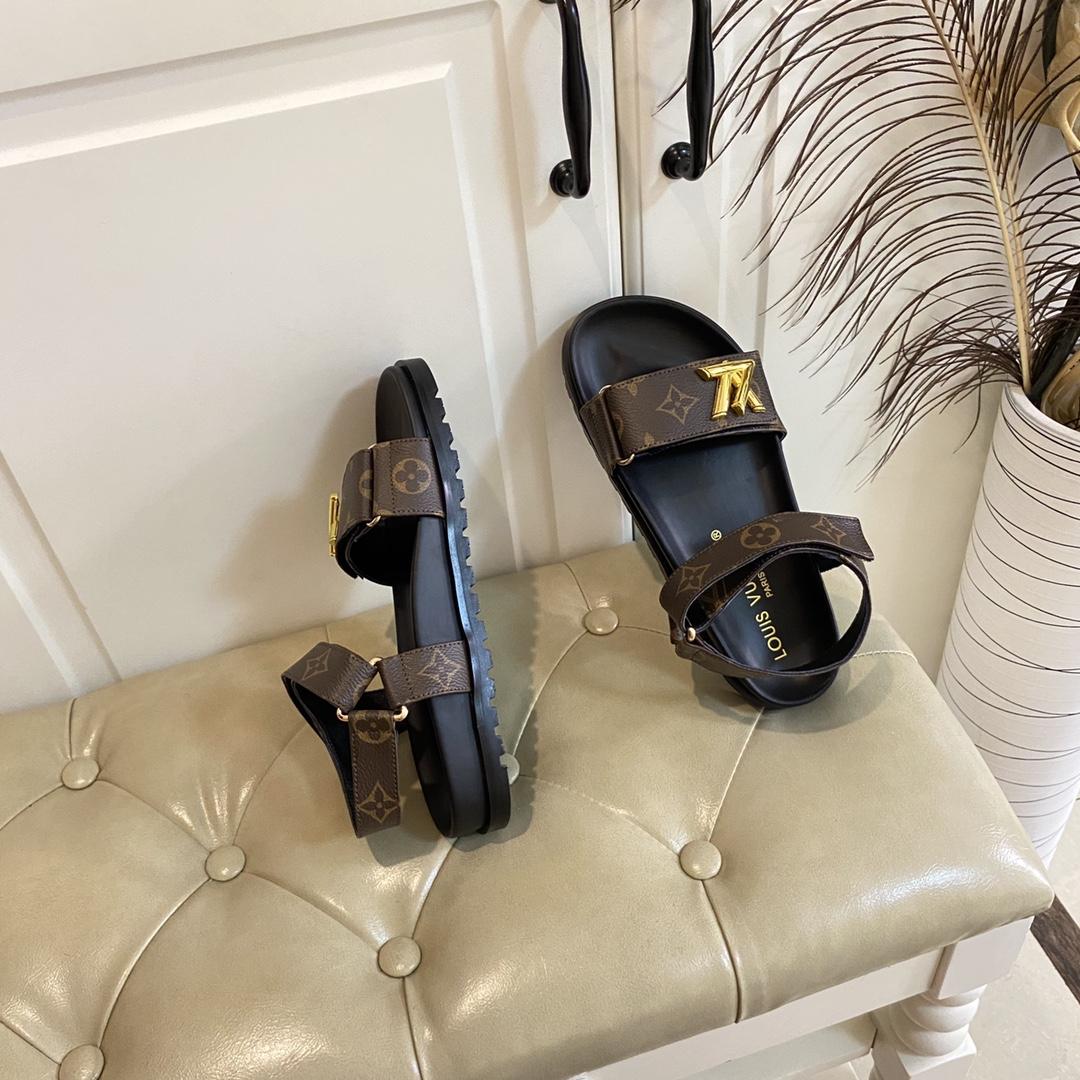 Louis Vuitton Monogram Comfort Flat Sandal    - DesignerGu