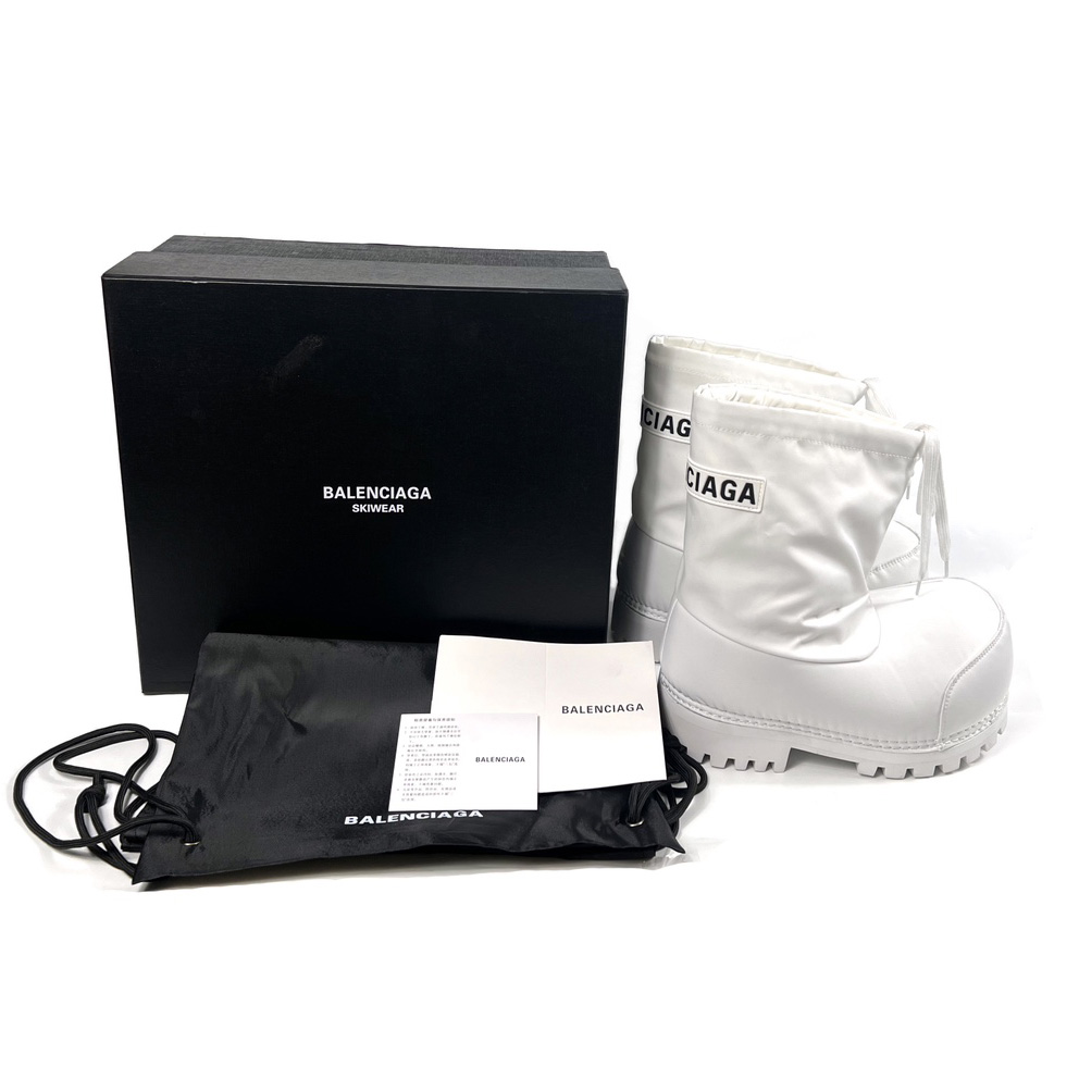 Balenciaga Alaska Low Boot In White Nylon - 