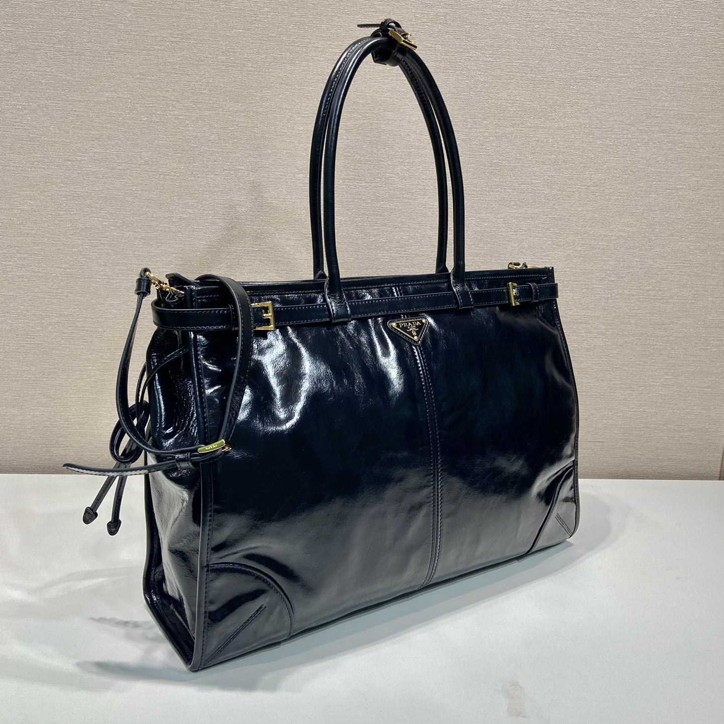 Prada Large Leather Handbag - DesignerGu