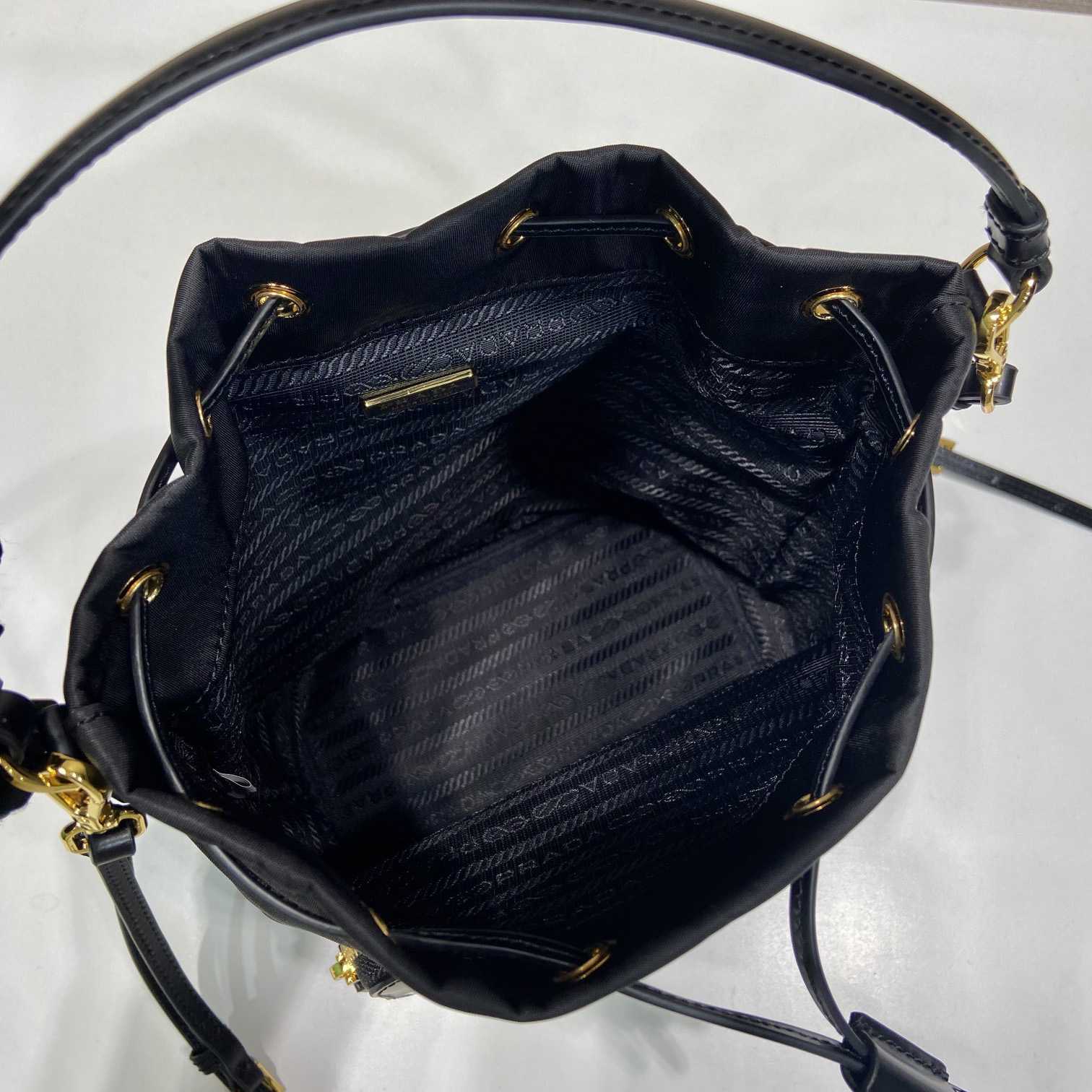 Prada Duet Re-Nylon And Brushed Bucket Bag - 