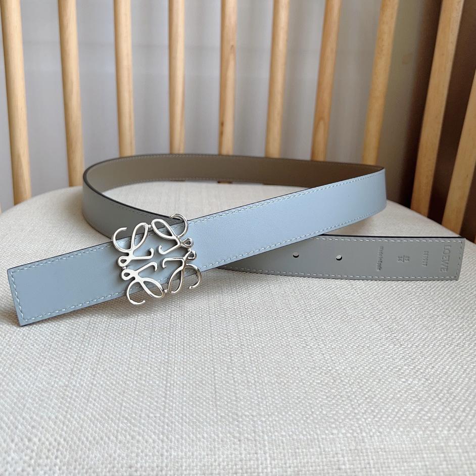 Loewe Reversible Anagram Belt In Smooth Calfskin - DesignerGu