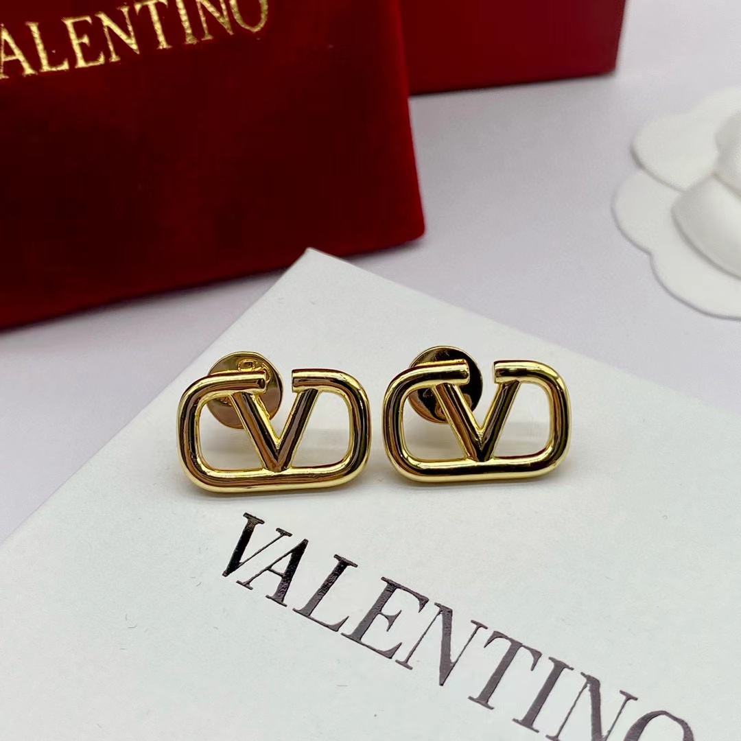 Valenti VLogo Earrings - DesignerGu
