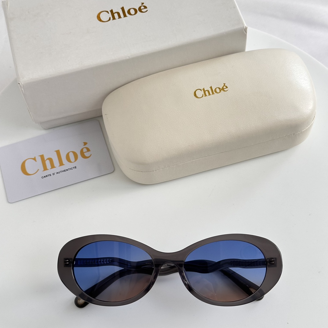Chloe Eyewear Oval Frame Sunglasses   CH0088S - DesignerGu