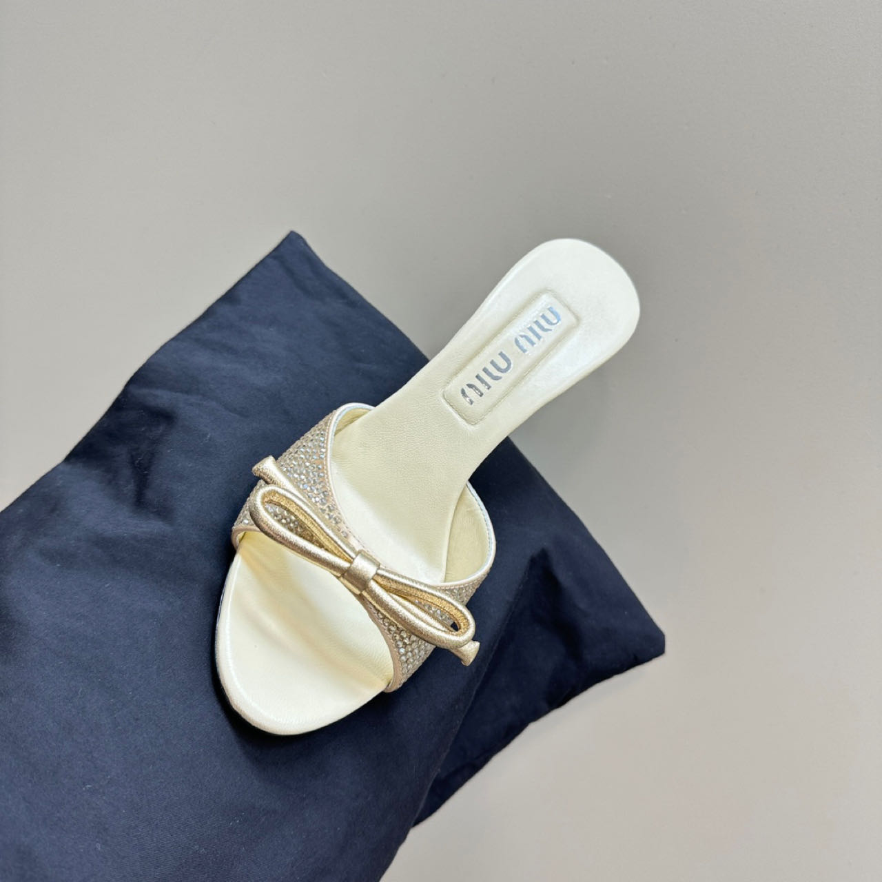 Miu Miu Satin Sandals - 