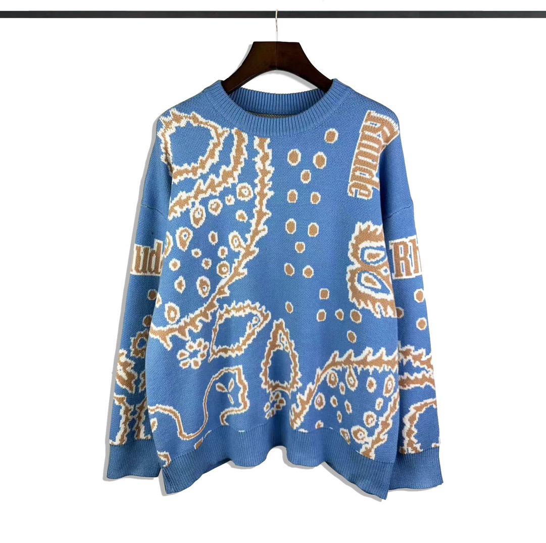 Rhude Bandana Knit Crewneck yf1197 (50% Off Sale) - DesignerGu