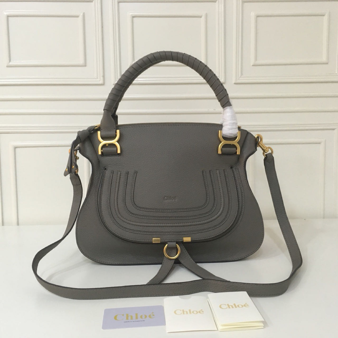 Chloe Small Marcie Double Carry Bag (36-12-28cm) - DesignerGu