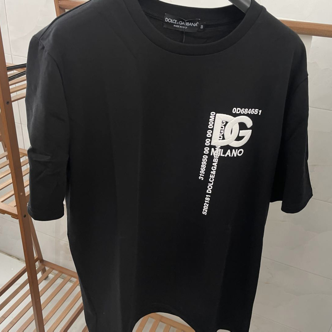 Dolce & Gabbana Cotton T-shirt With DG Logo Print - DesignerGu