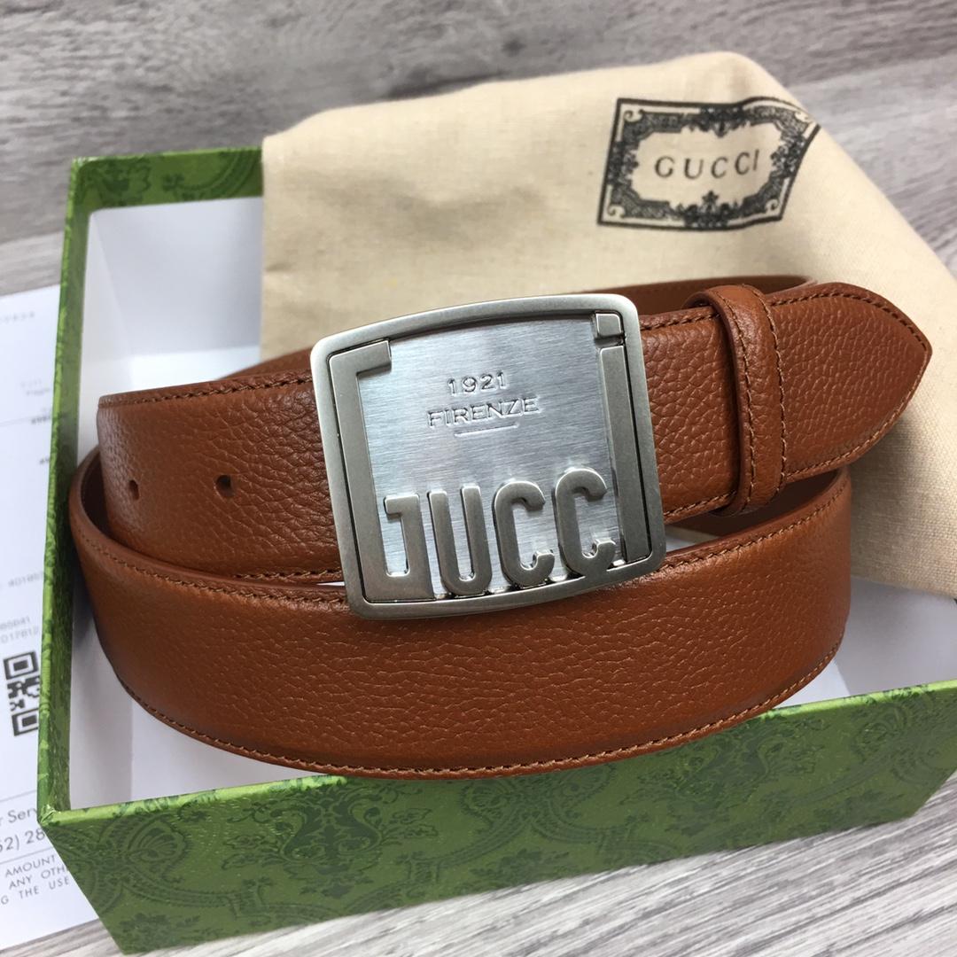 Gucci Leather Belt  35mm - DesignerGu