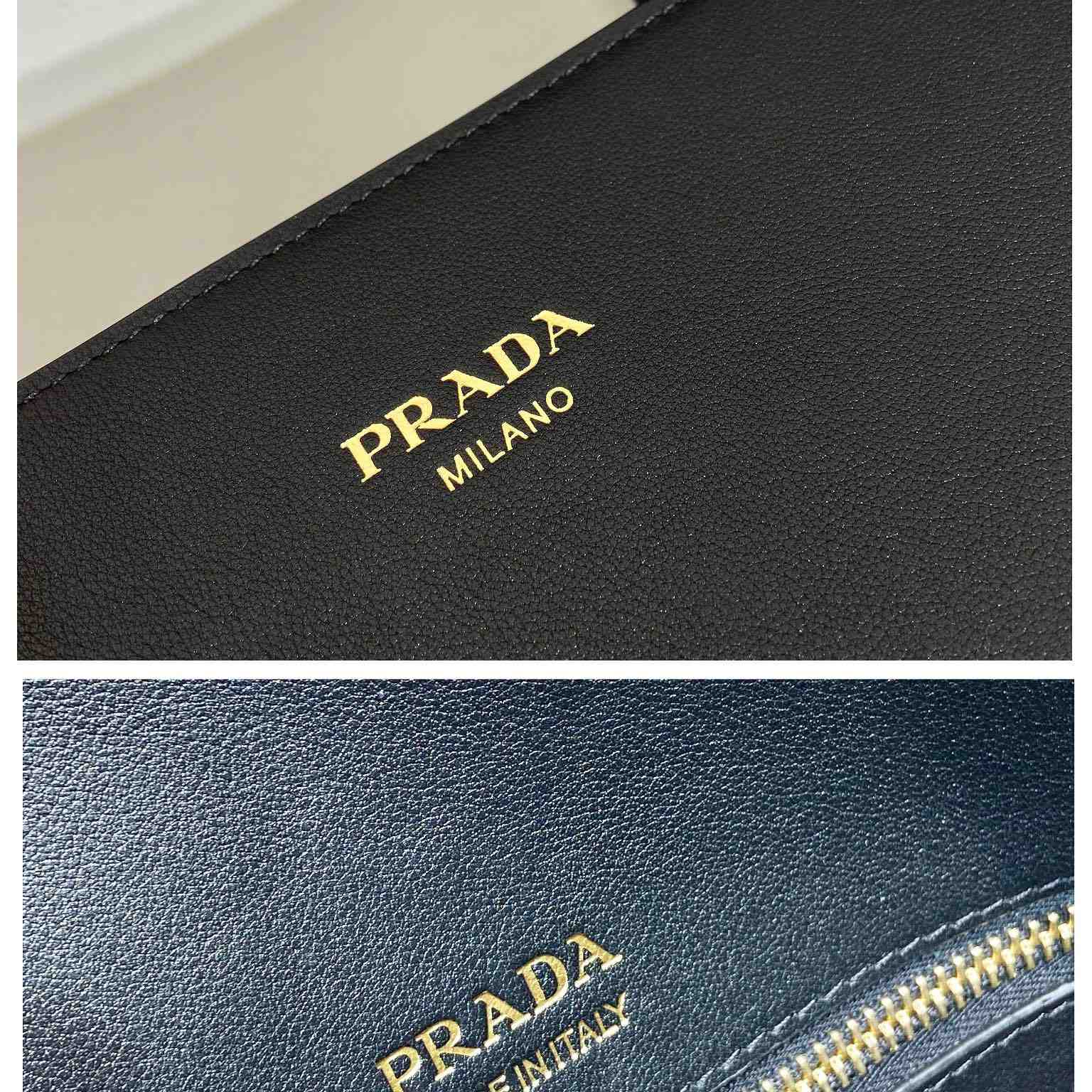 Prada Large Leather Tote Bag - 