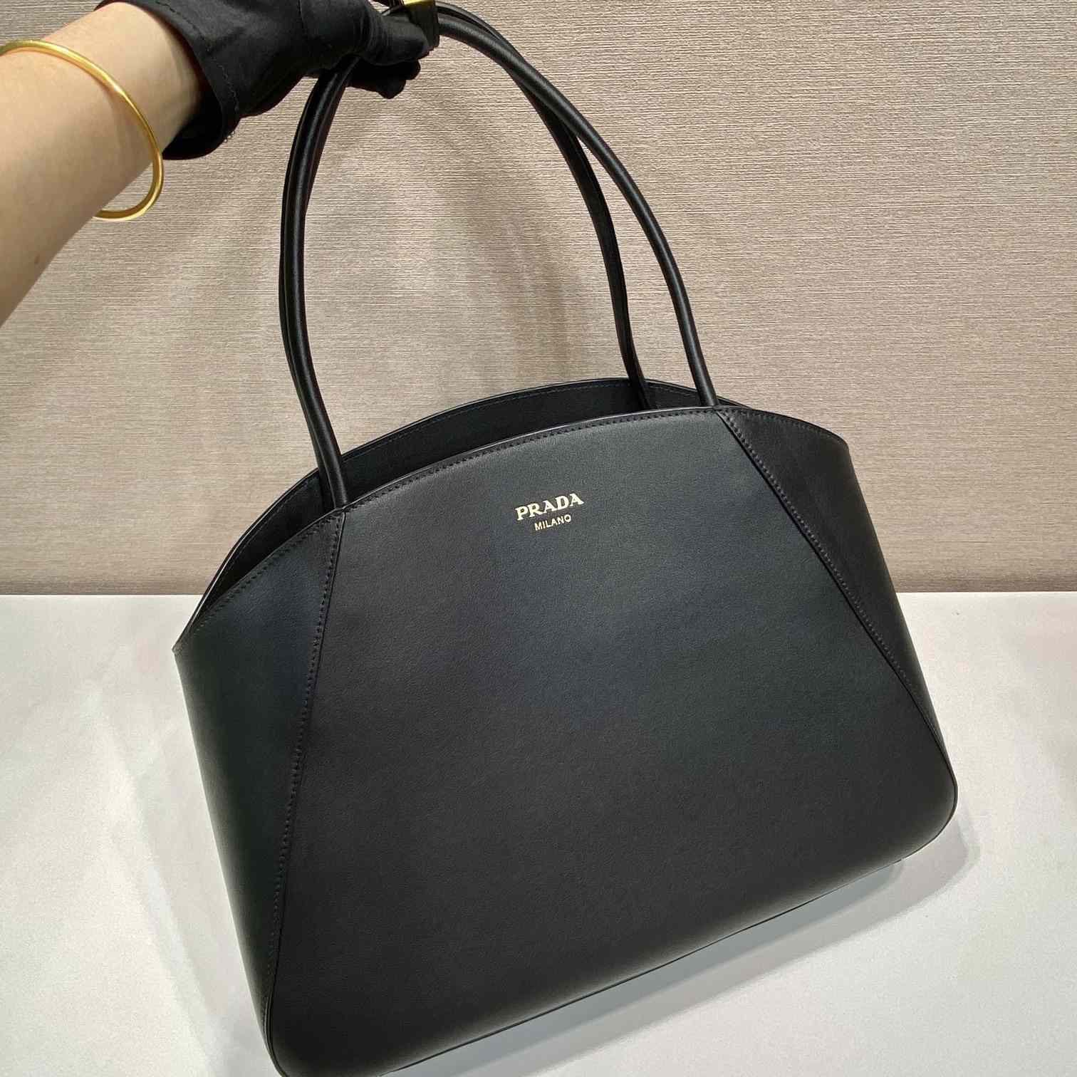 Prada Large Leather Tote Bag - 