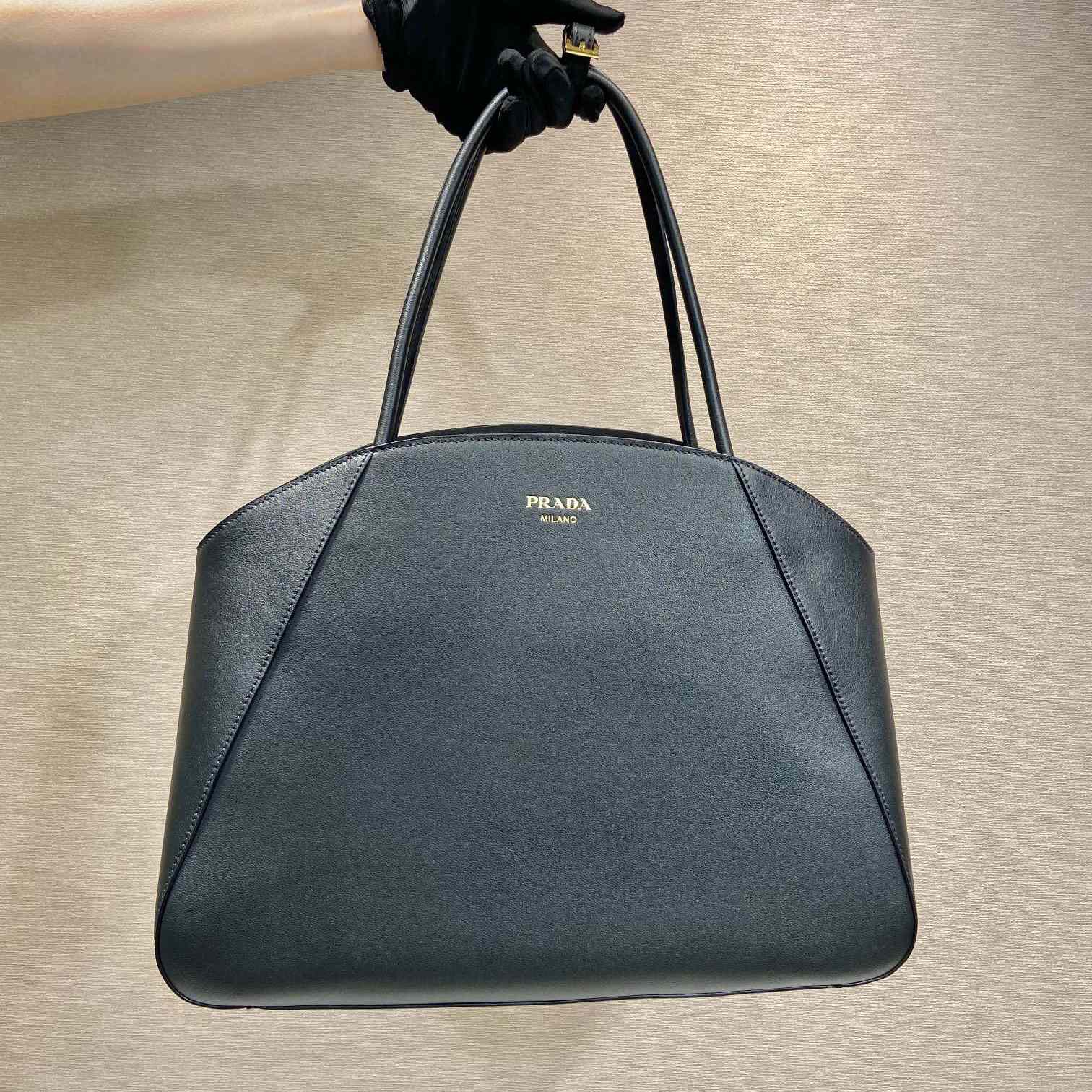 Prada Large Leather Tote Bag - 