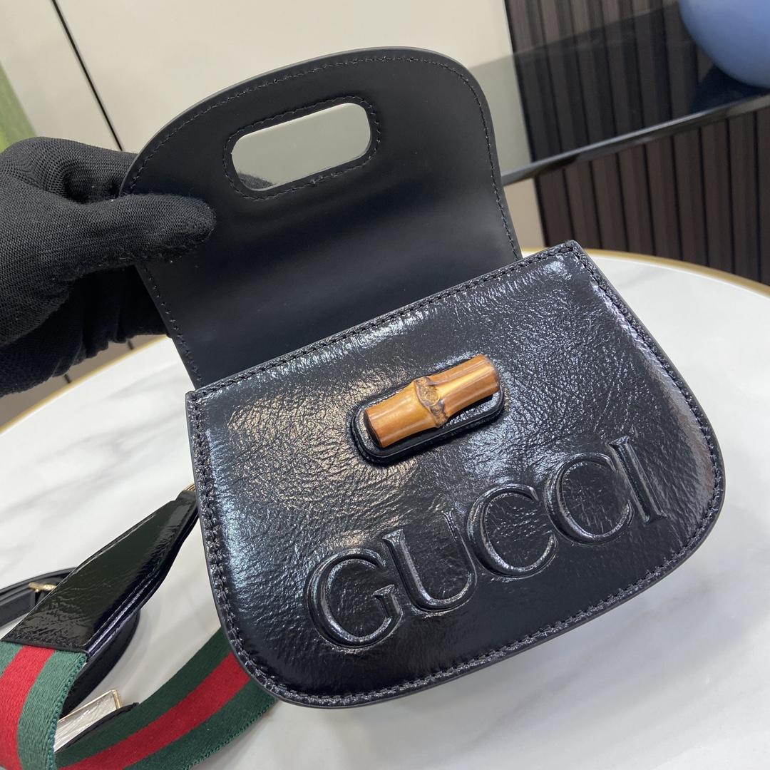 Gucci Bamboo 1947 Mini Top Handle Bag - 