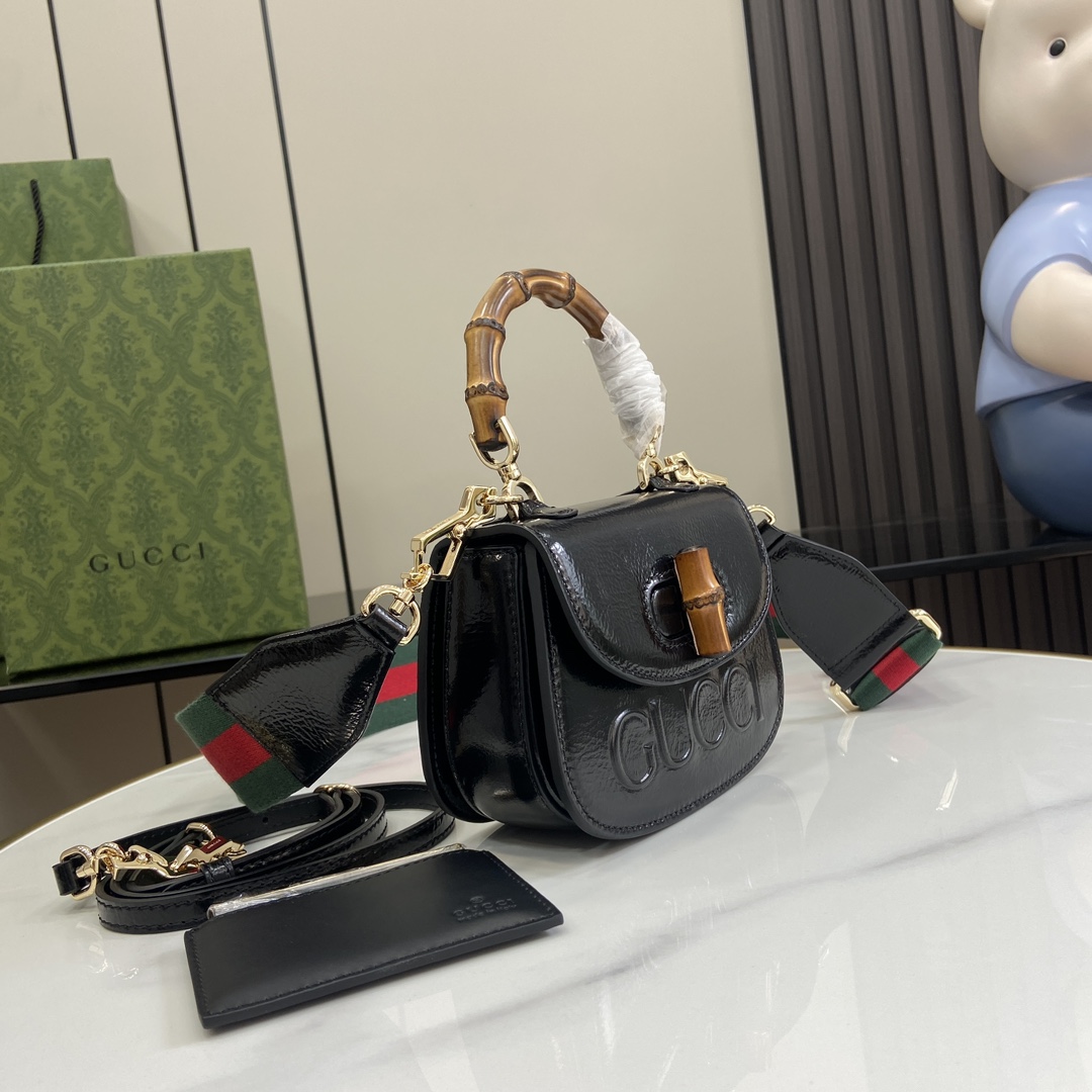 Gucci Bamboo 1947 Mini Top Handle Bag - 