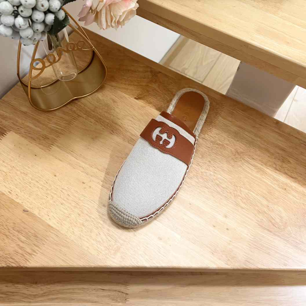 Gucci Interlocking G Slide Espadrille - 