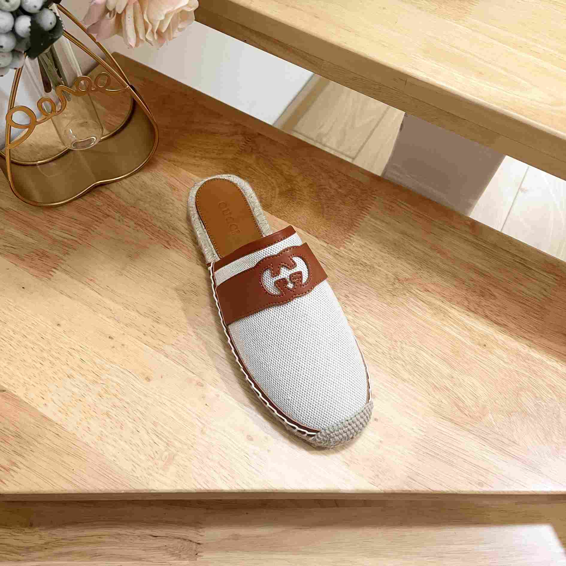 Gucci Interlocking G Slide Espadrille - 