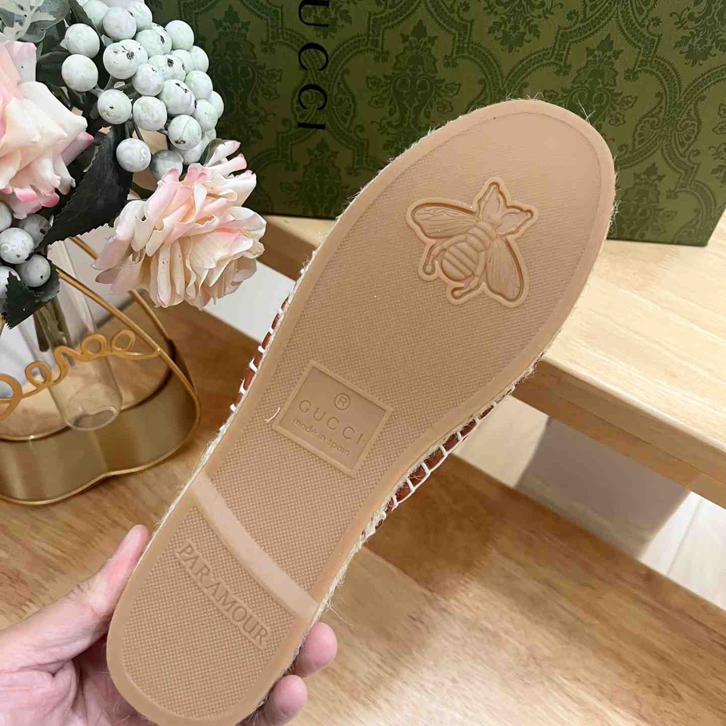 Gucci Interlocking G Slide Espadrille - 