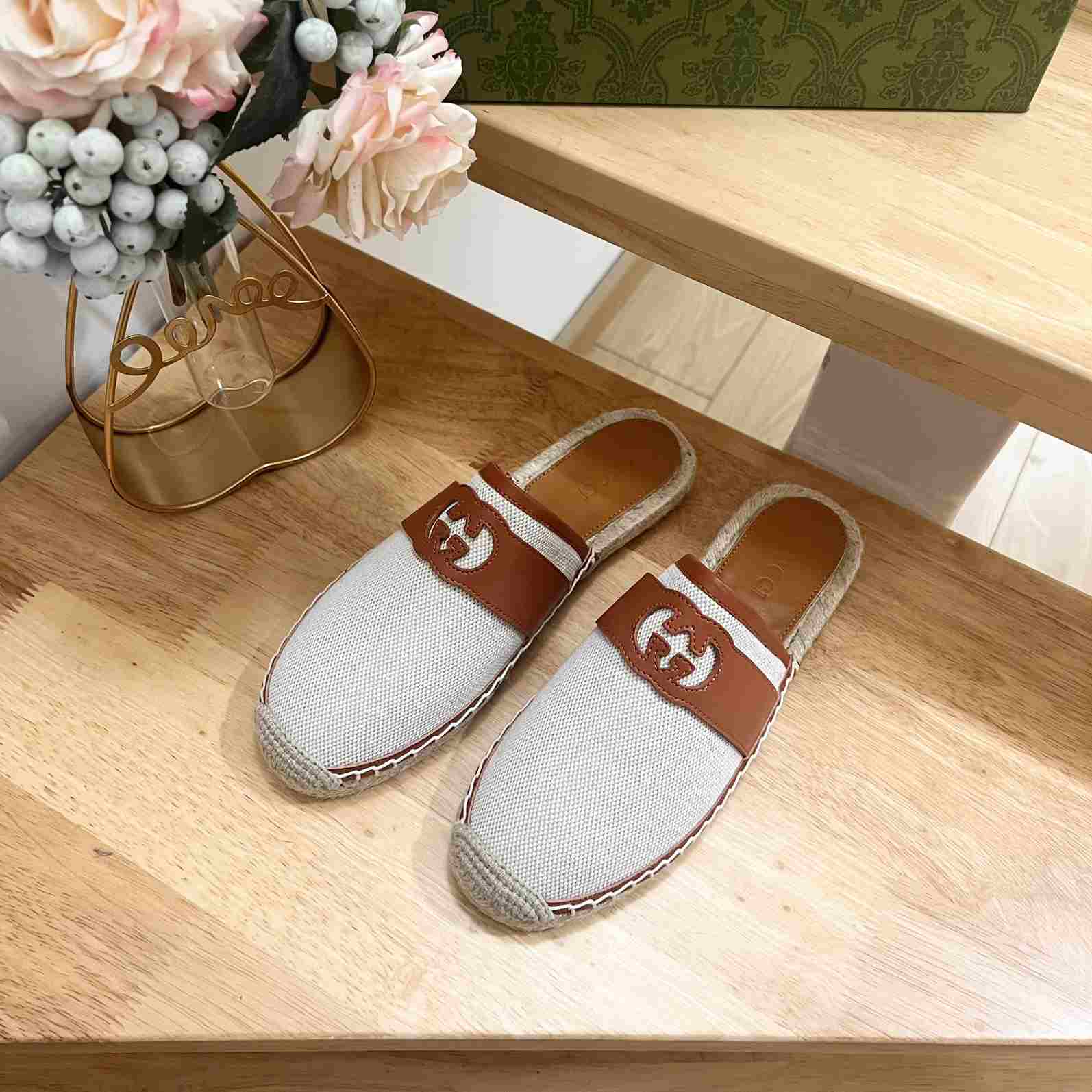Gucci Interlocking G Slide Espadrille - 