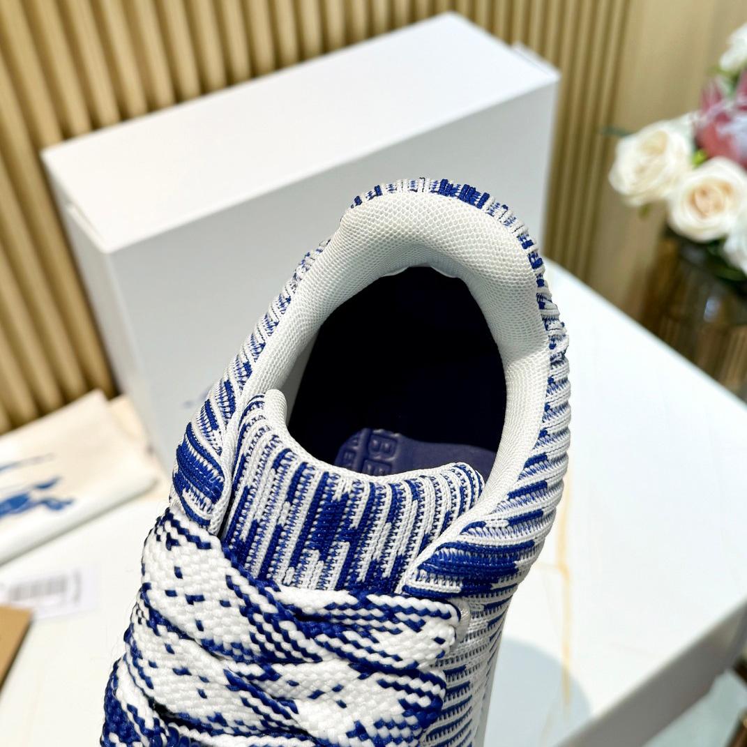 Burberry Check Knit Box Sneakers - 