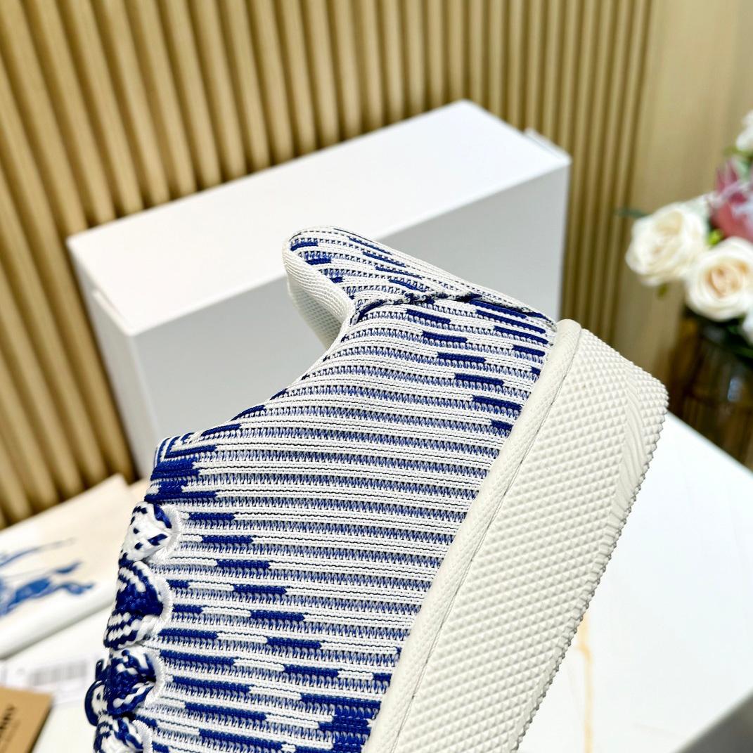 Burberry Check Knit Box Sneakers - 