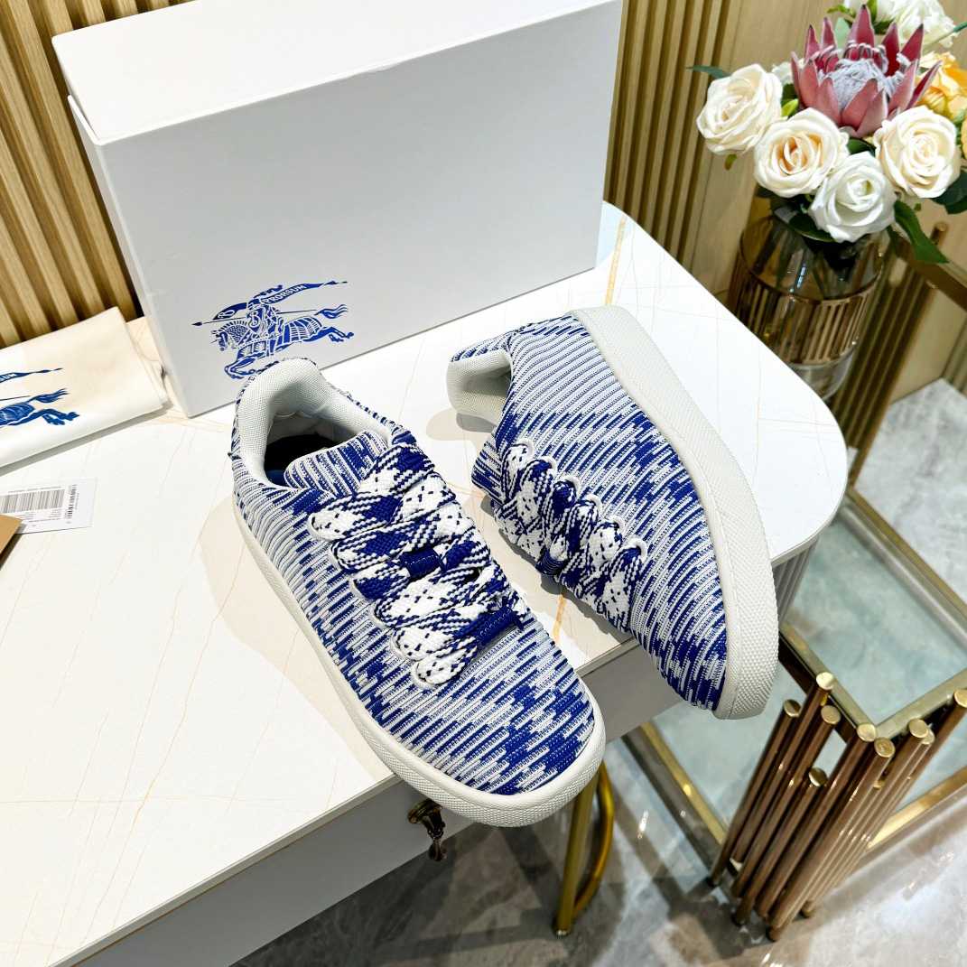 Burberry Check Knit Box Sneakers - 