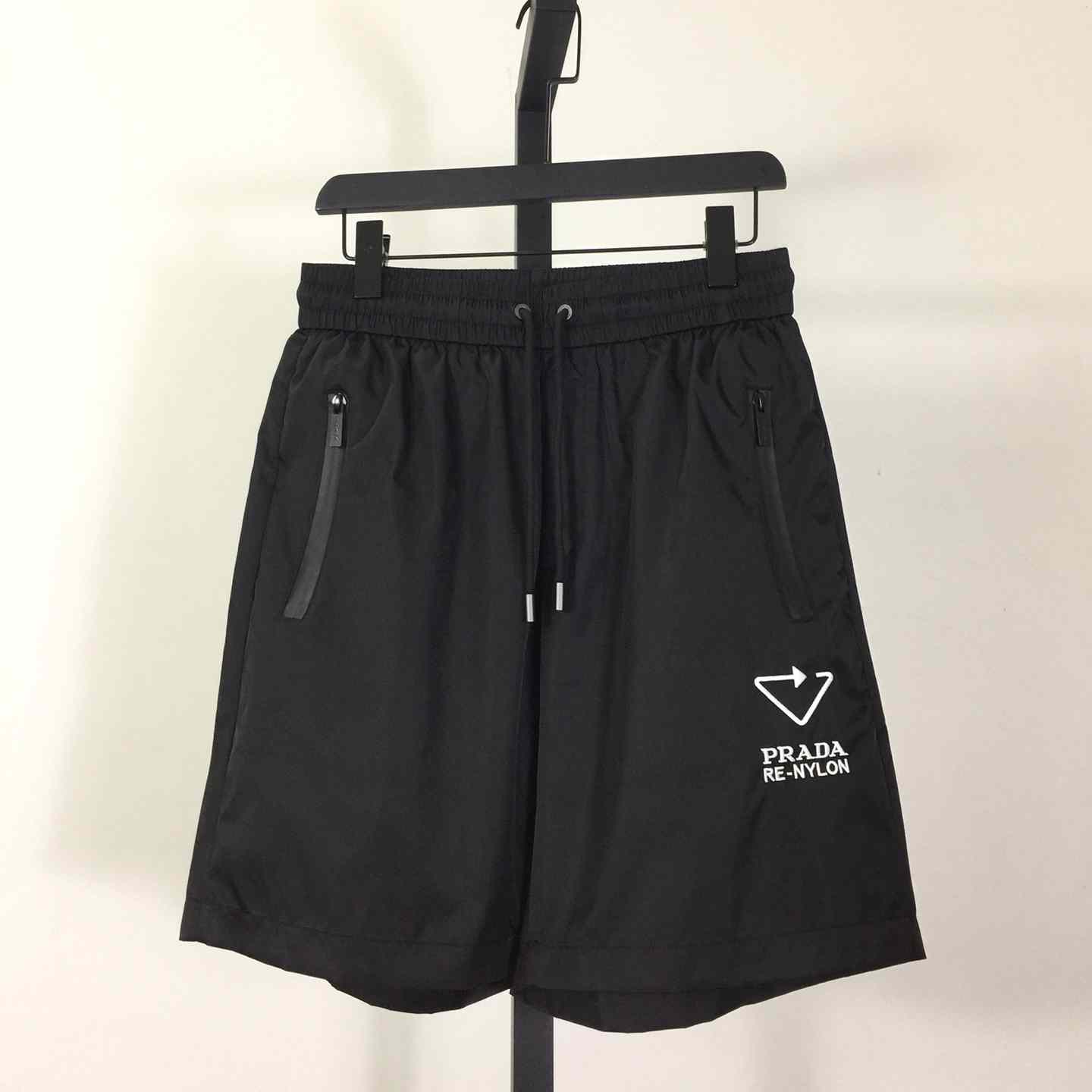 Prada Black Re-nylon Shorts - DesignerGu