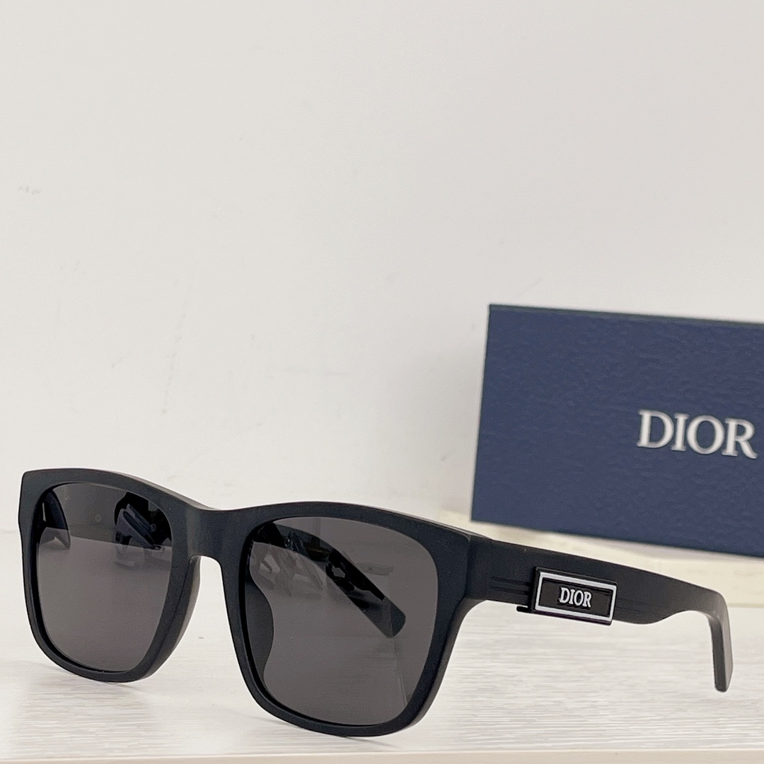 Dior DiorB23 S2F Black Rectangular Sunglasses - DesignerGu