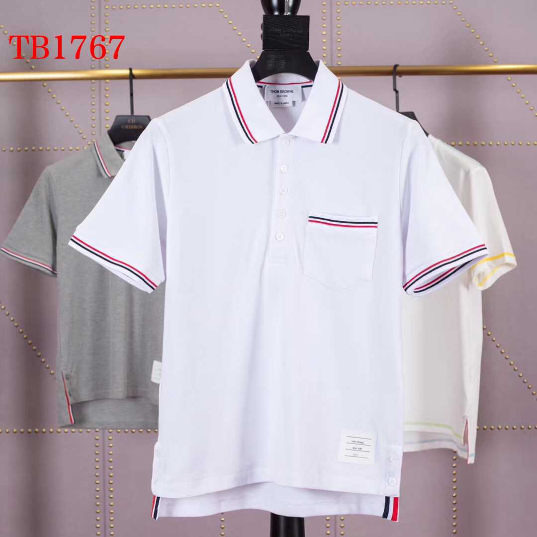 Thom Browne Bar Stripe Short-sleeve Polo   TB1767 - DesignerGu