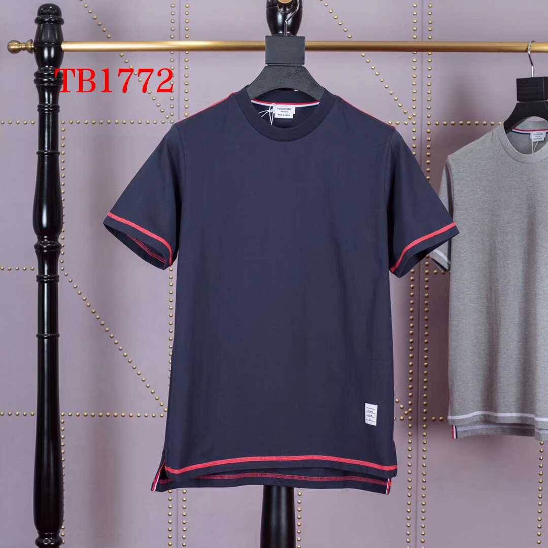 Thom Browne RWB Stripe Short Sleeve T-Shirt   TB1772 - DesignerGu