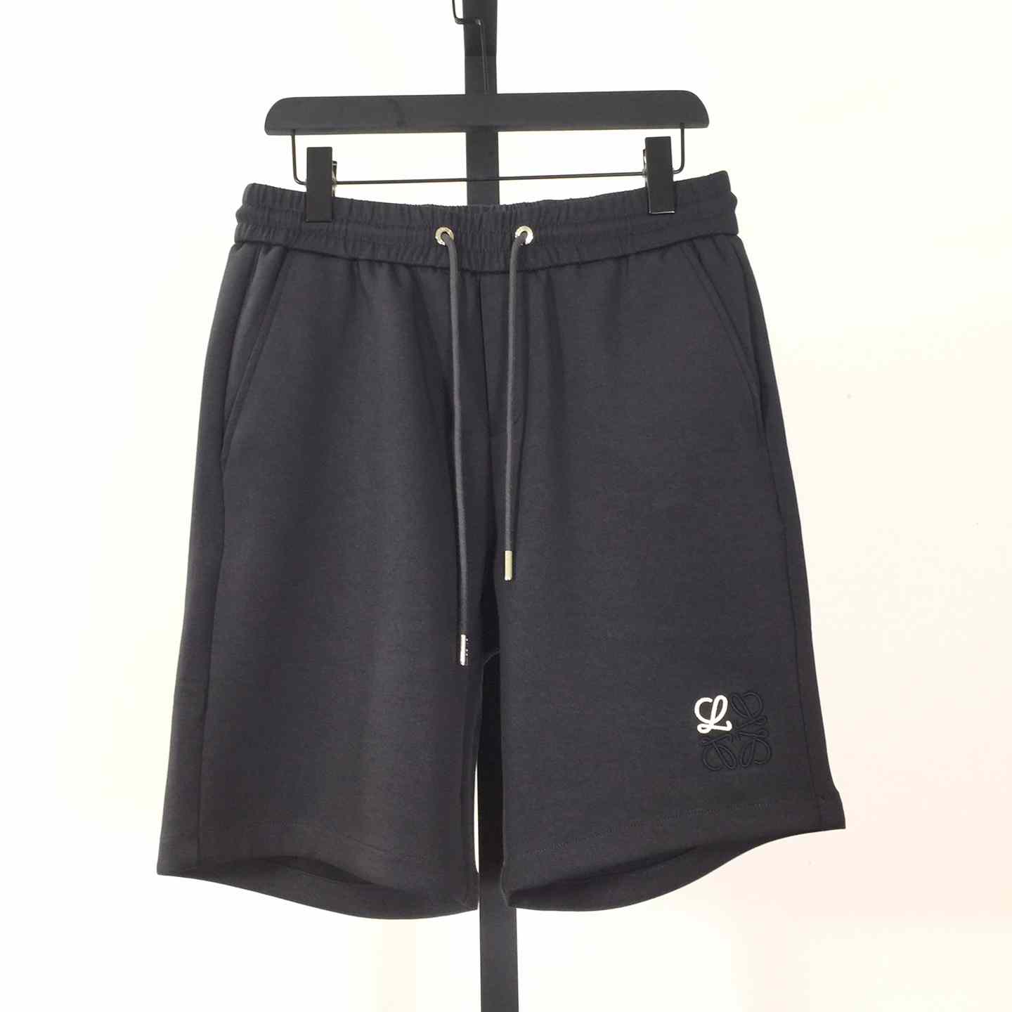 Loewe Cotton Shorts In Grey - DesignerGu