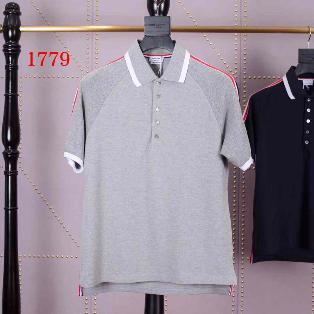 Thom Browne 4-Bar Stripe raglan-sleeve Polo   1779 - DesignerGu