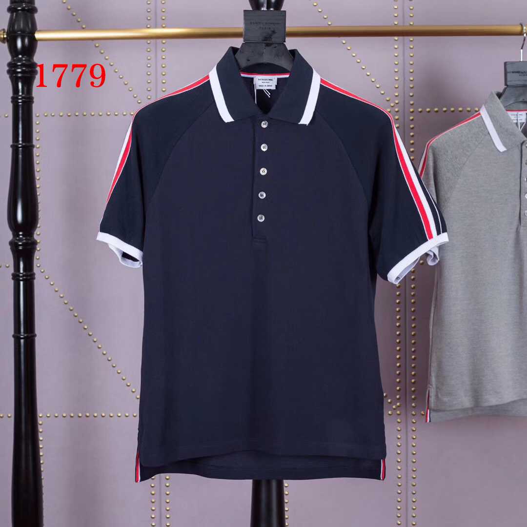 Thom Browne 4-Bar Stripe raglan-sleeve Polo   1779 - DesignerGu