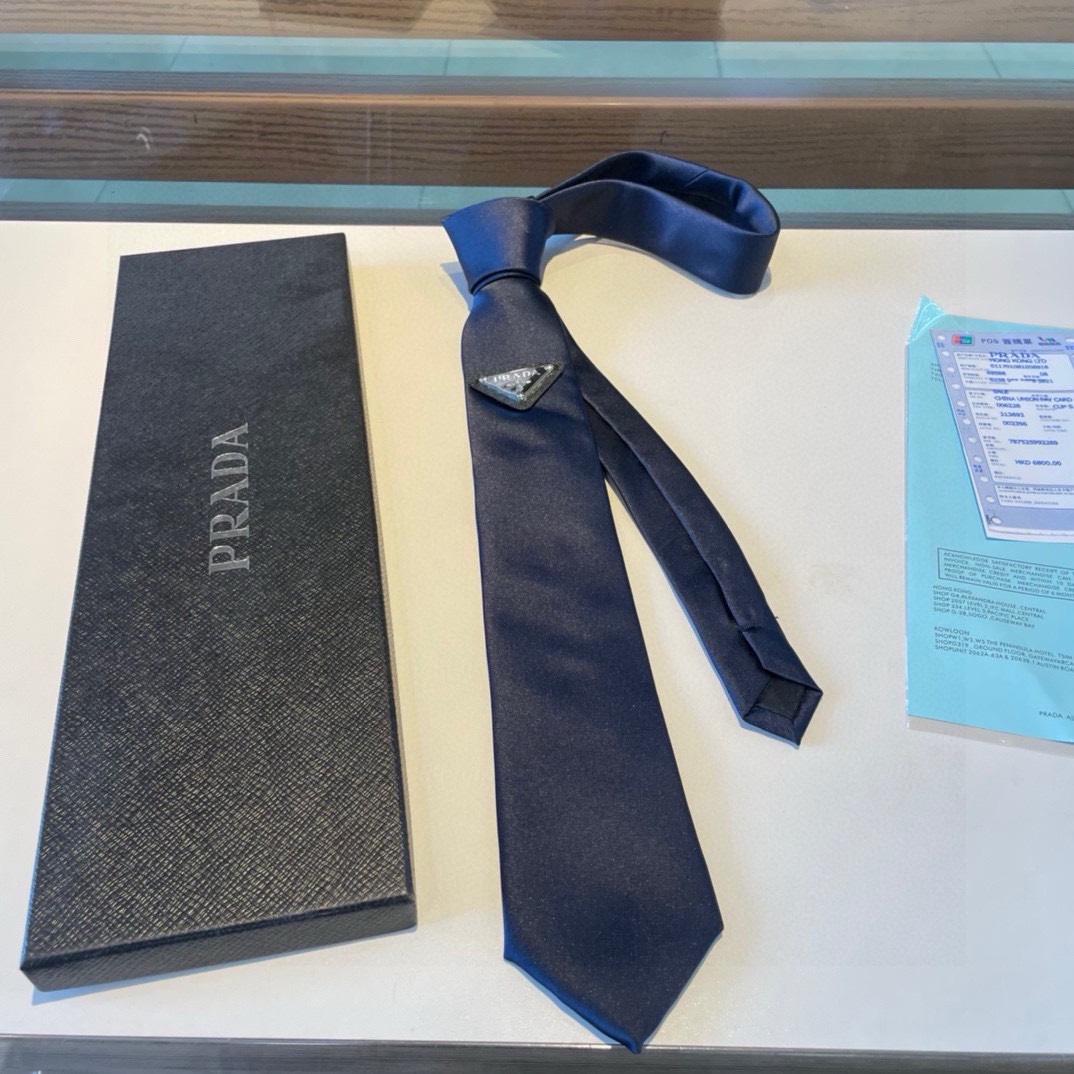 Prada Prada Logo Tie - 