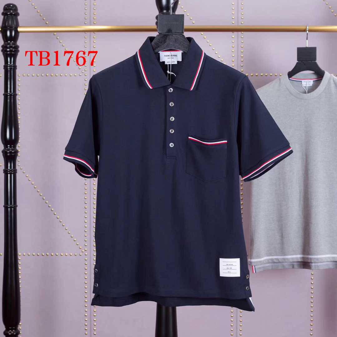 Thom Browne Bar Stripe Short-sleeve Polo   TB1767 - DesignerGu