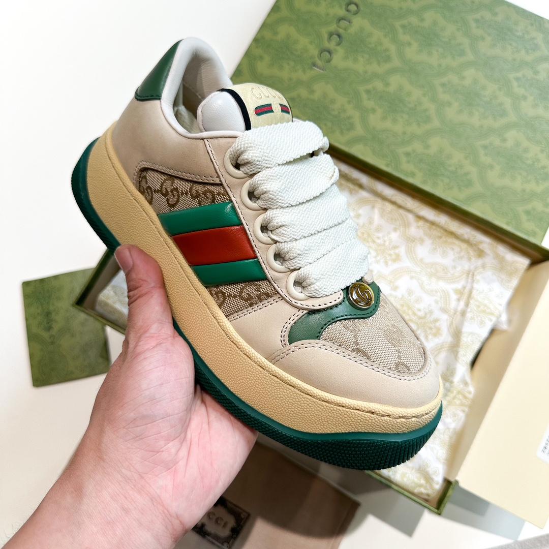 Gucci Screener Trainer With Web - DesignerGu