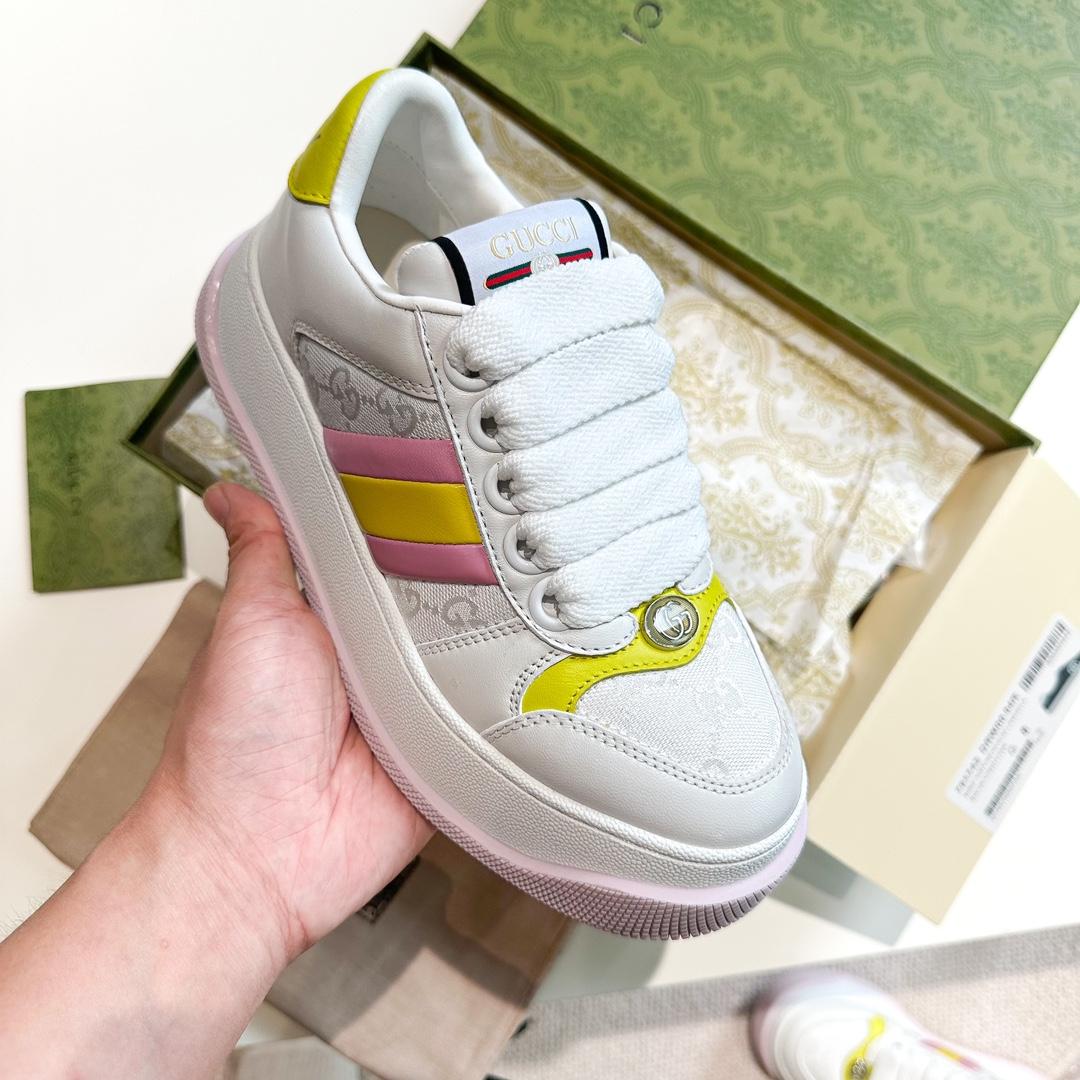 Gucci Screener Trainer With Web - DesignerGu