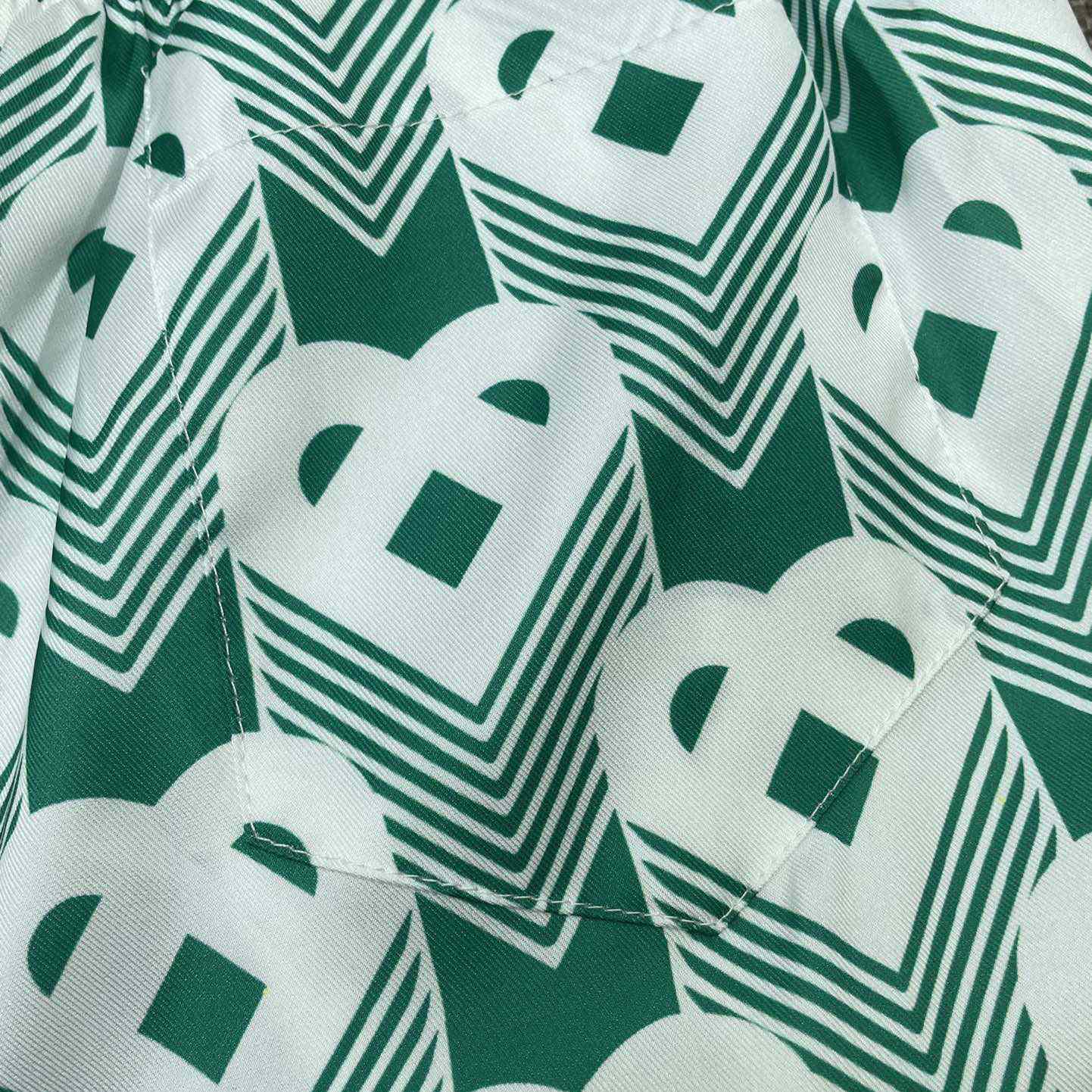 Casablanca Silk Shorts With Drawstring 'Heart Monogram Sport'     CA3483 - 