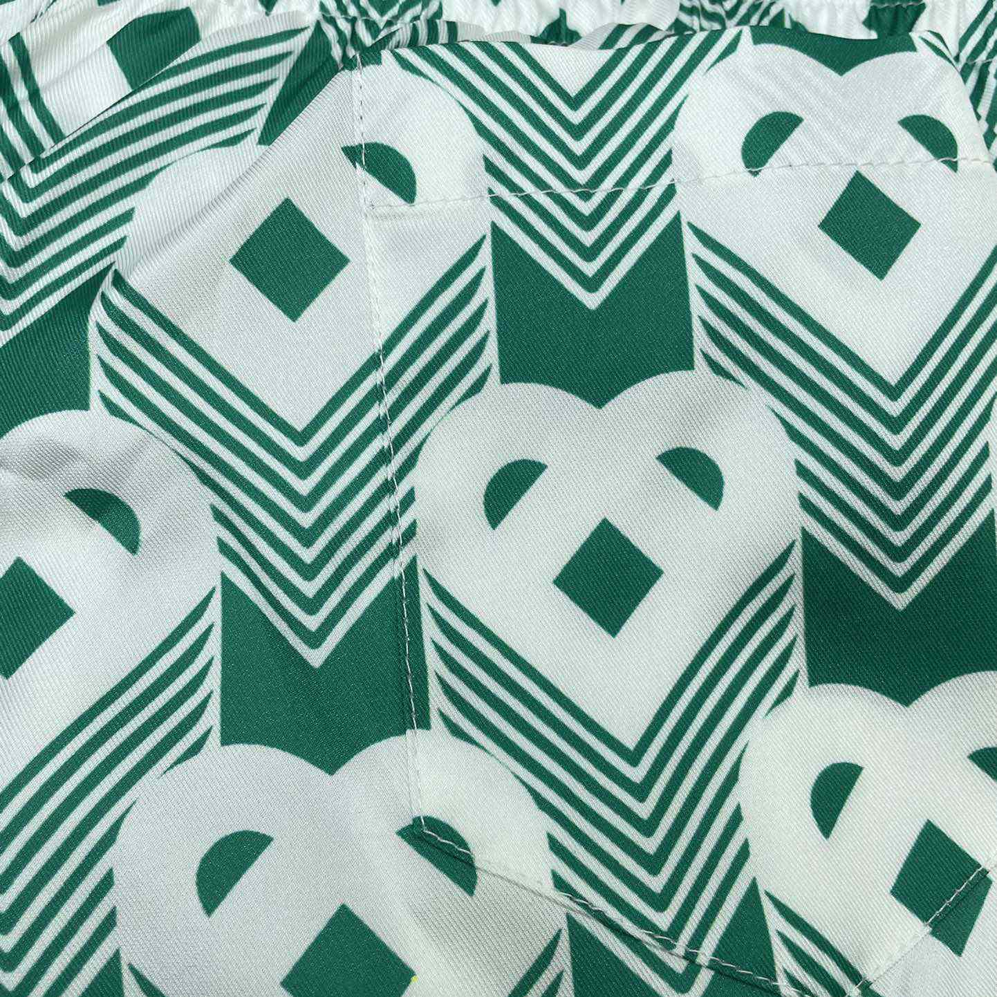 Casablanca Silk Shorts With Drawstring 'Heart Monogram Sport'     CA3483 - 