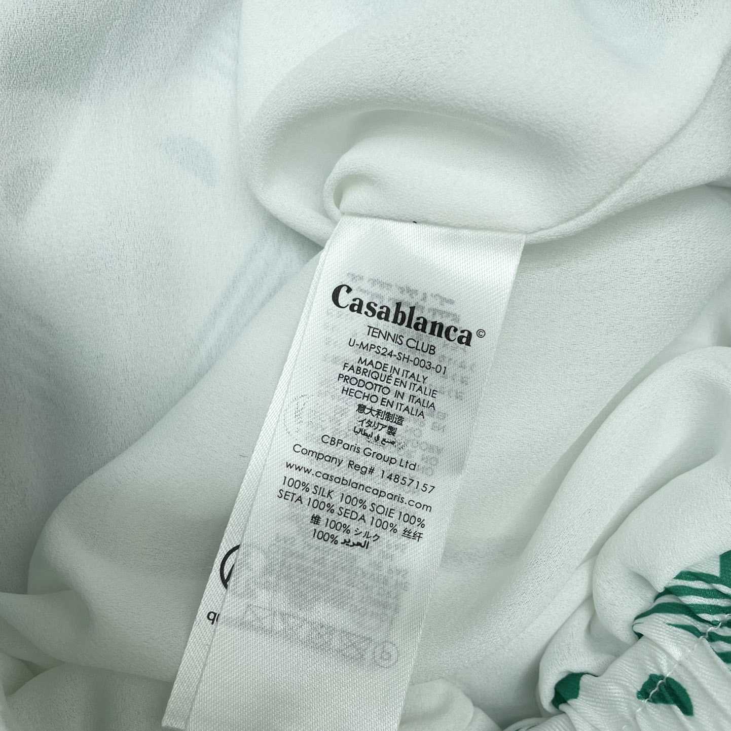 Casablanca Silk Shorts With Drawstring 'Heart Monogram Sport'     CA3483 - 