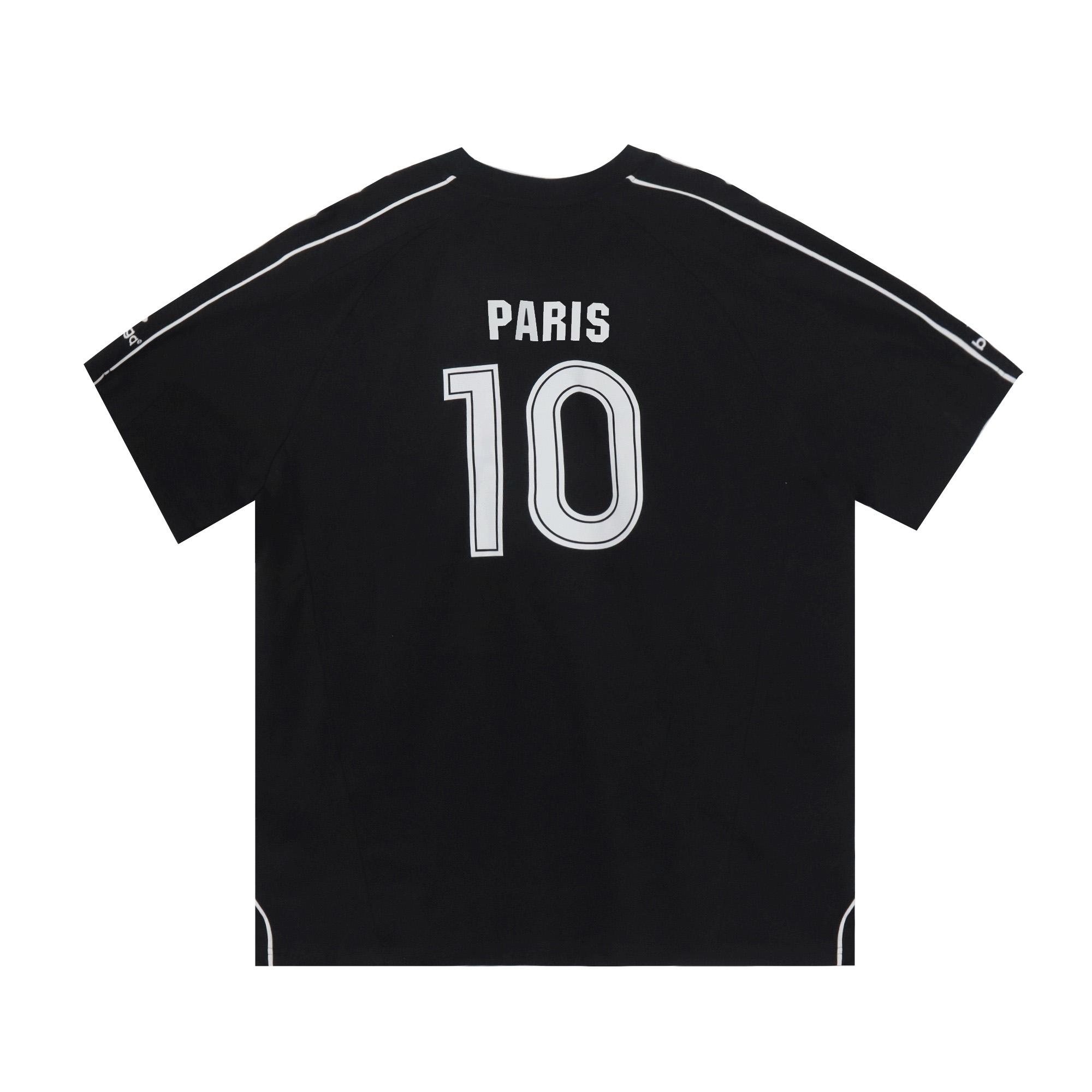 Balenciaga Paris Soccer T-Shirt Oversized In Black - 