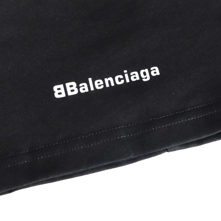 Balenciaga Paris Soccer T-Shirt Oversized In Black - DesignerGu