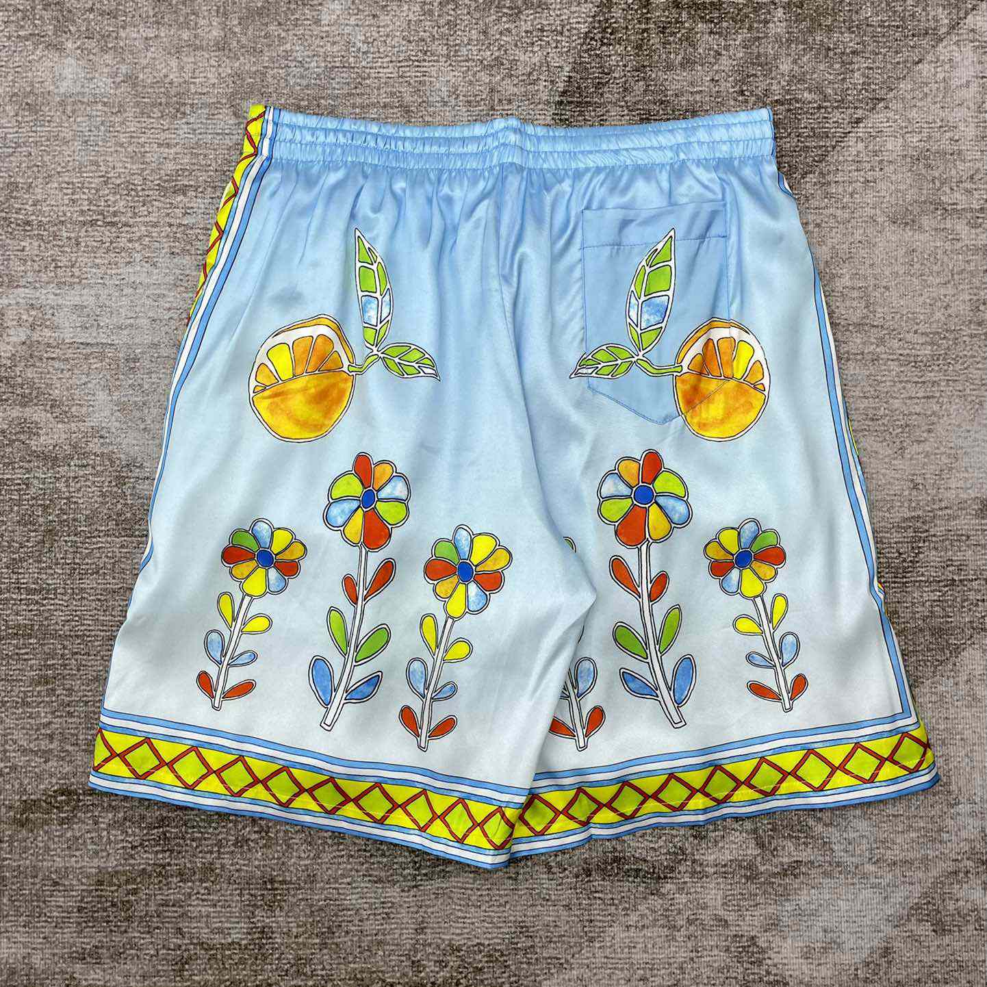 Casablanca Silk Shorts With Drawstrings    CA3487 - 