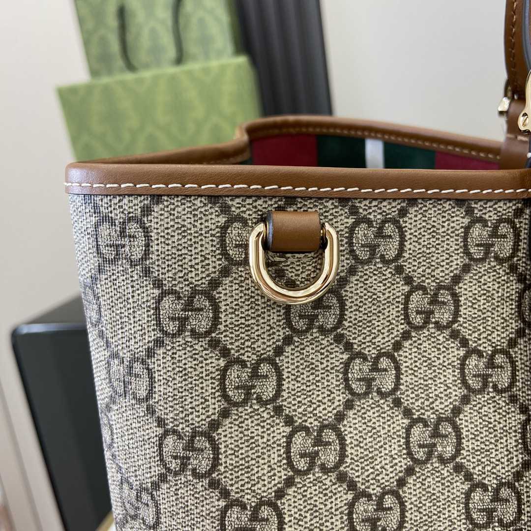 Gucci GG Emblem Medium Tote Bag - 