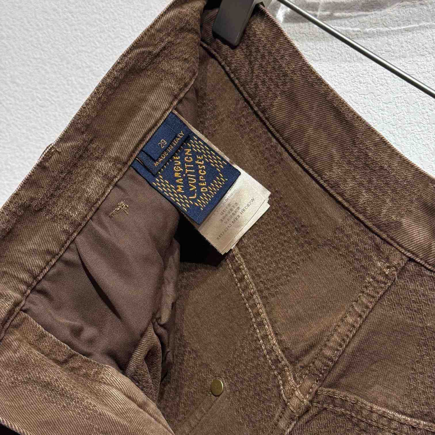 Louis Vuitton Damier Workwear Denim Pants   1AFX42 - 