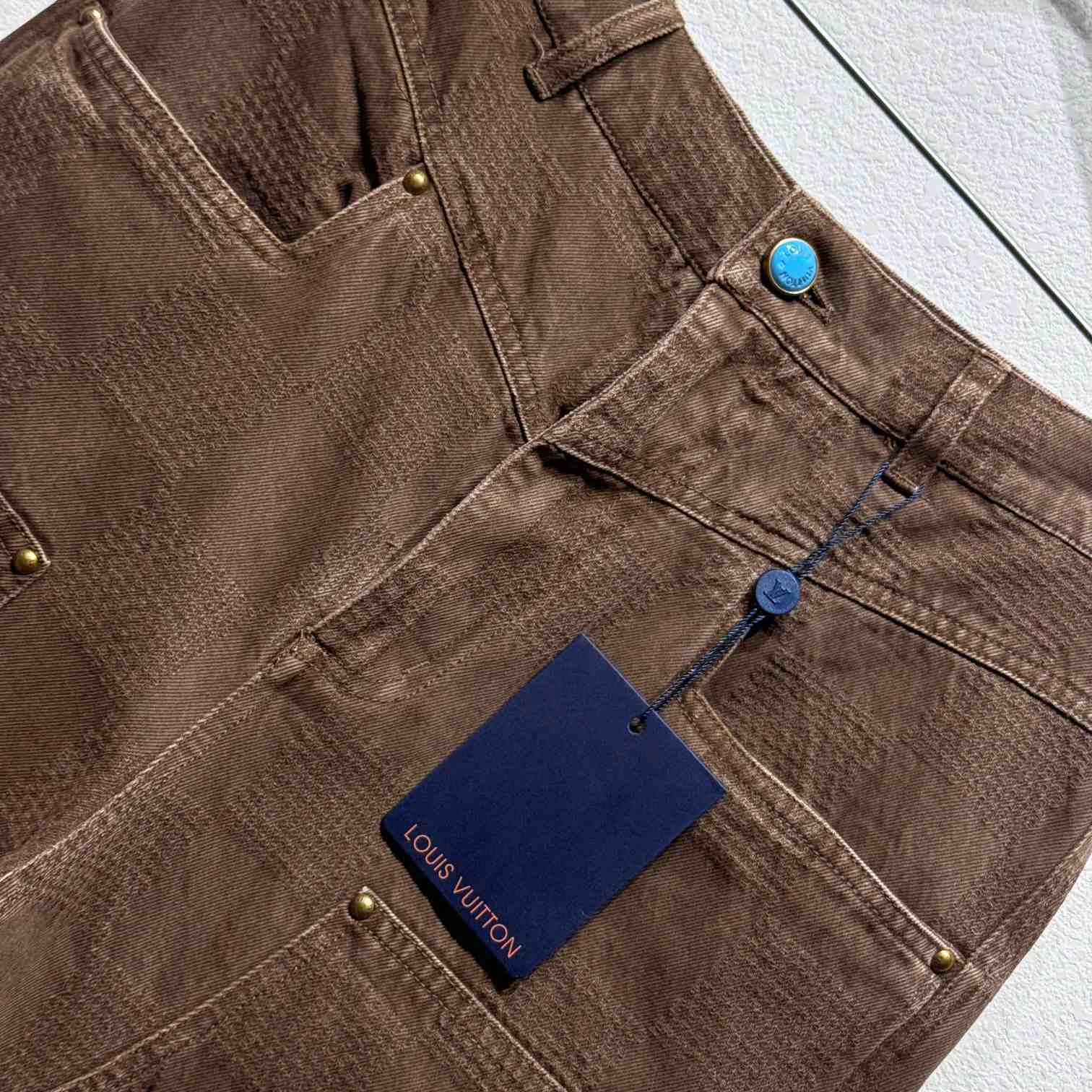 Louis Vuitton Damier Workwear Denim Pants   1AFX42 - 