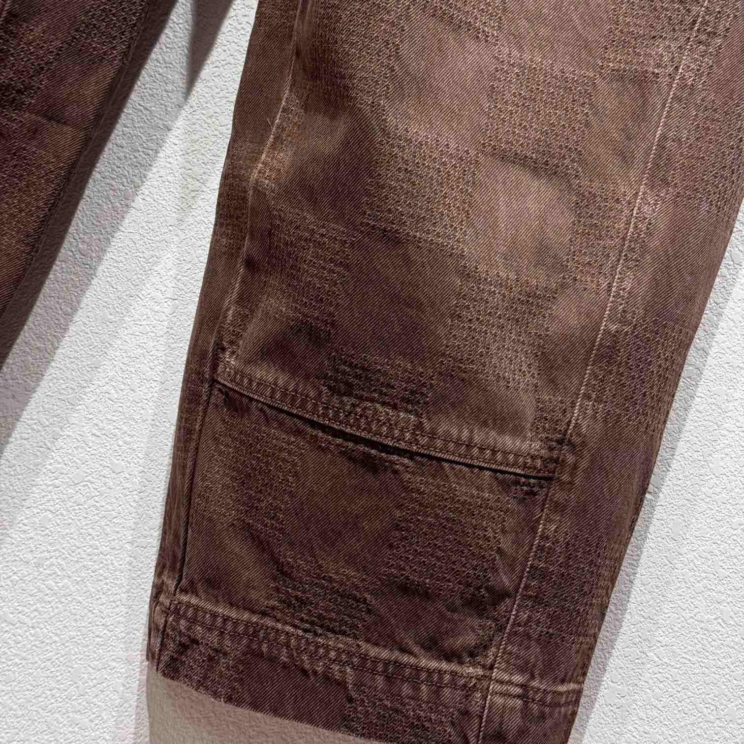 Louis Vuitton Damier Workwear Denim Pants   1AFX42 - 