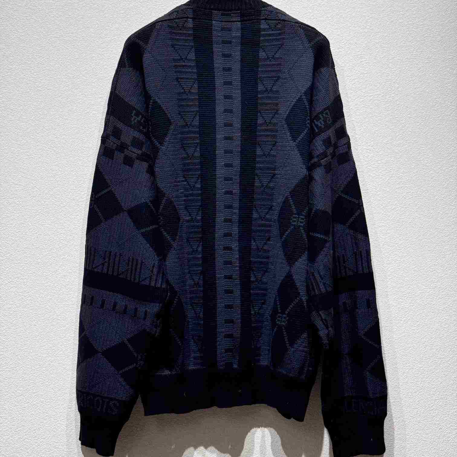 Balenciaga Logo-jacquard Distressed Jumper - 