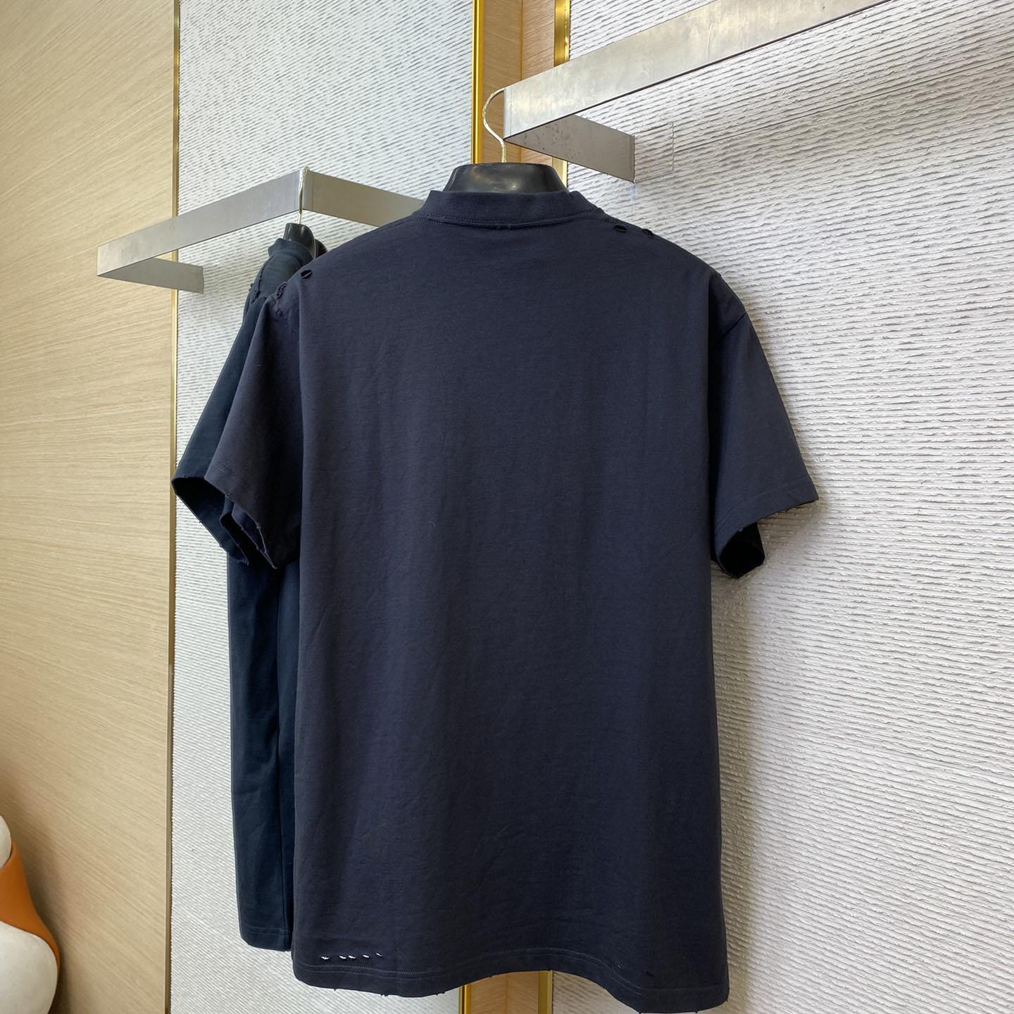 Balenciaga 3B Liquefied T-Shirt Oversized In Faded Black - 