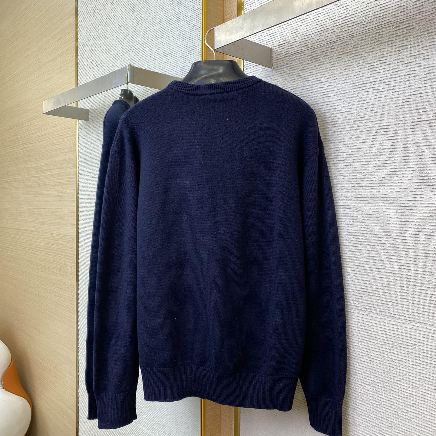 Gucci Wool Cashmere Sweater With Intarsia - 