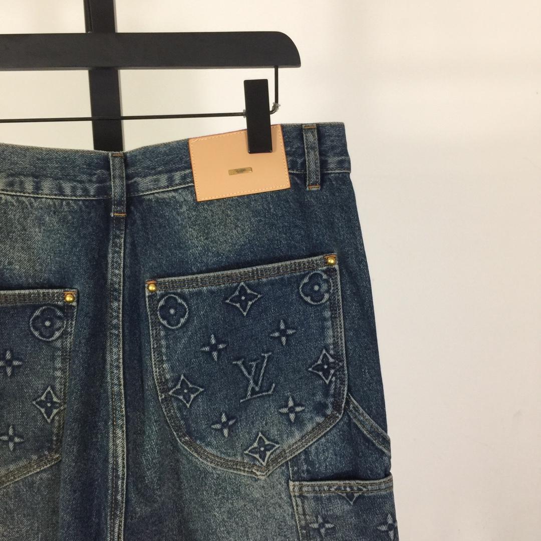 Louis Vuitton Monogram Carpenter Jeans - DesignerGu