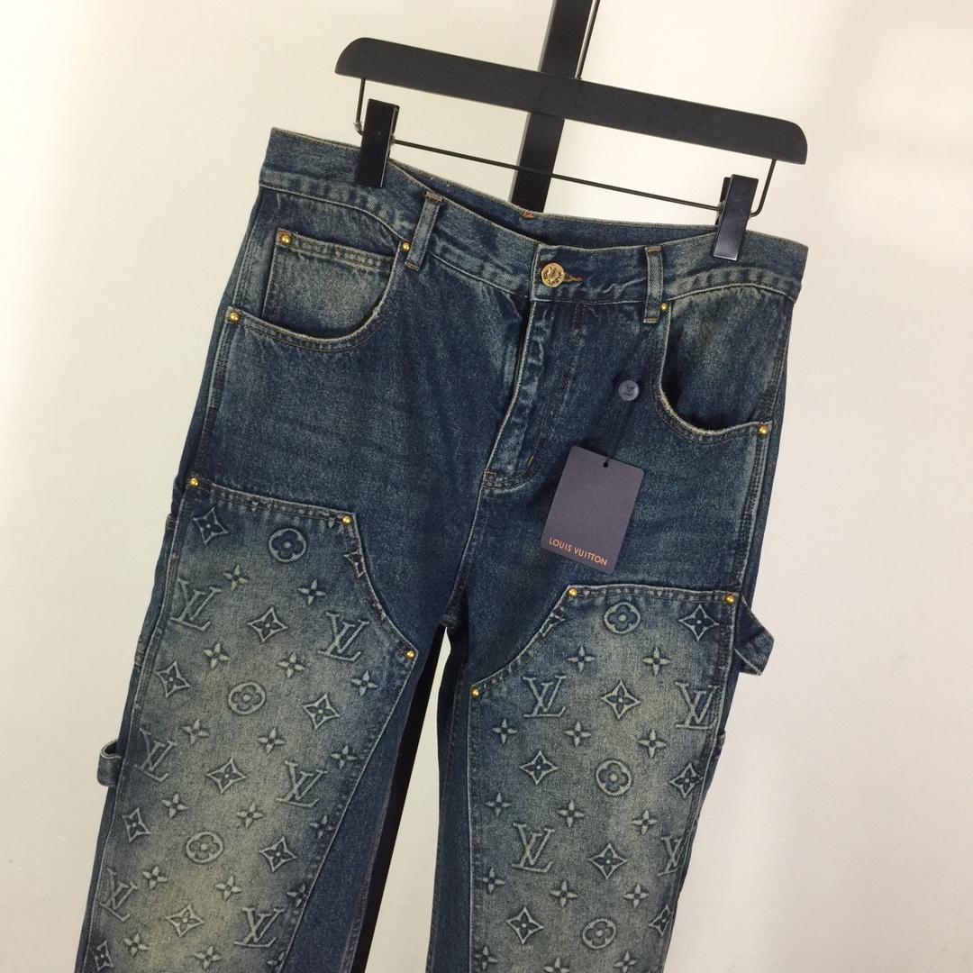 Louis Vuitton Monogram Carpenter Jeans - DesignerGu